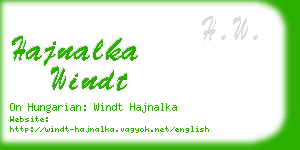 hajnalka windt business card